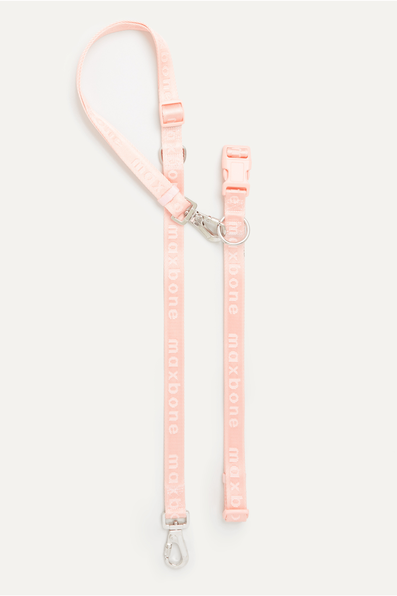 Trela GO! With Ease Hands Free Leash premium da Maxbone em Peach — detalhe das ferragens (90)